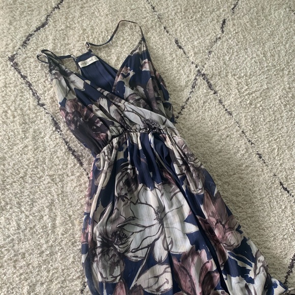 Navy Floral Dress - Picture 2 of 2